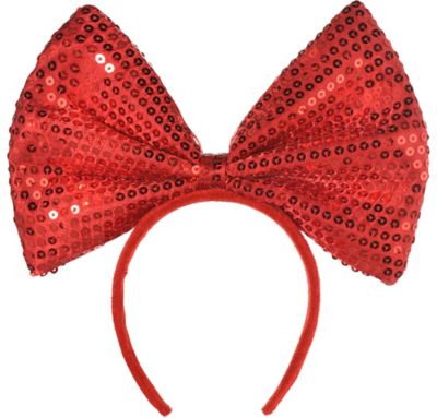 red bow headband