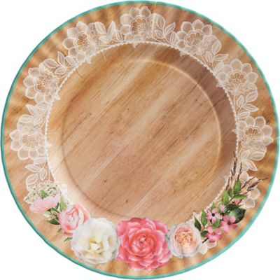 burlap disposable plates