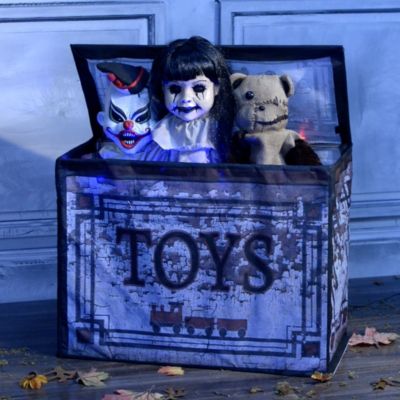 animated rocking horse girl halloween