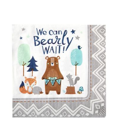 we can bearly wait cake topper