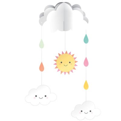 happy cloud baby shower decorations