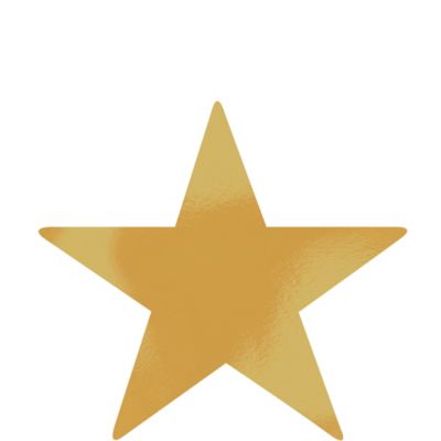 Extra Large Gold Star Cutouts 12ct Party City