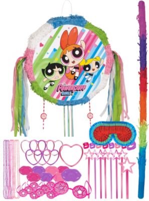 Pull String The Powerpuff Girls Pinata Kit With Candy Favors