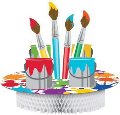 Art Party Swirl Decorations 5ct Party City