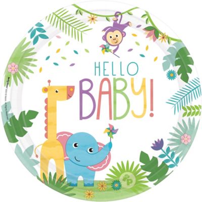 party city baby shower plates