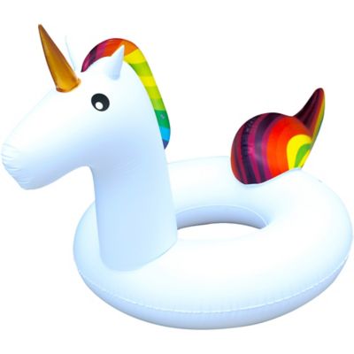 giant rainbow unicorn pool float