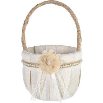 rustic flower girl baskets