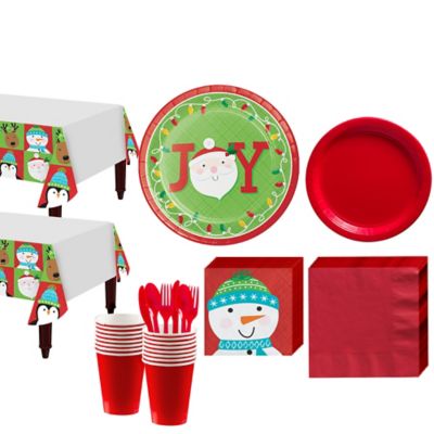 Friends of Santa Tableware Kit for 32 Guests