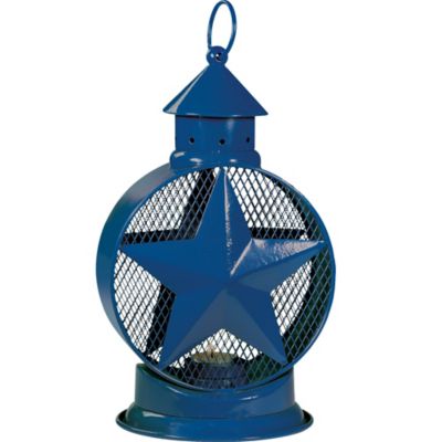 Blue Star Lantern Tealight Candle Holder