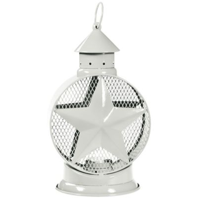 White Star Lantern Tealight Candle Holder