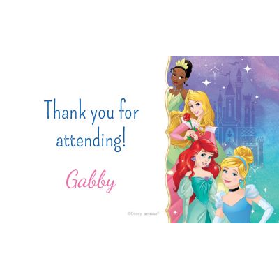 Shop Now For The Custom Once Upon A Time Disney Princess Thank You Notes Birthday Party Supplies Fandom Shop - roblox pool party capri sun label pool party roblox birthday
