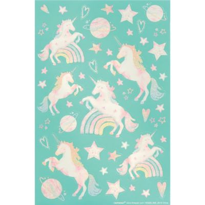 Magical Unicorn Glitter Stickers 3 Sheets Party City - roblox unicorn sticker by cookie 3