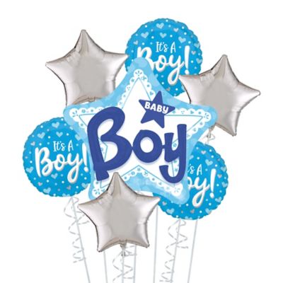 baby boy balloon bouquet