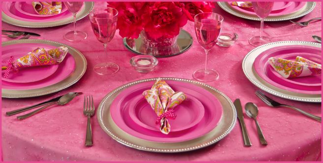 Bright Pink Wedding Supplies - Party City