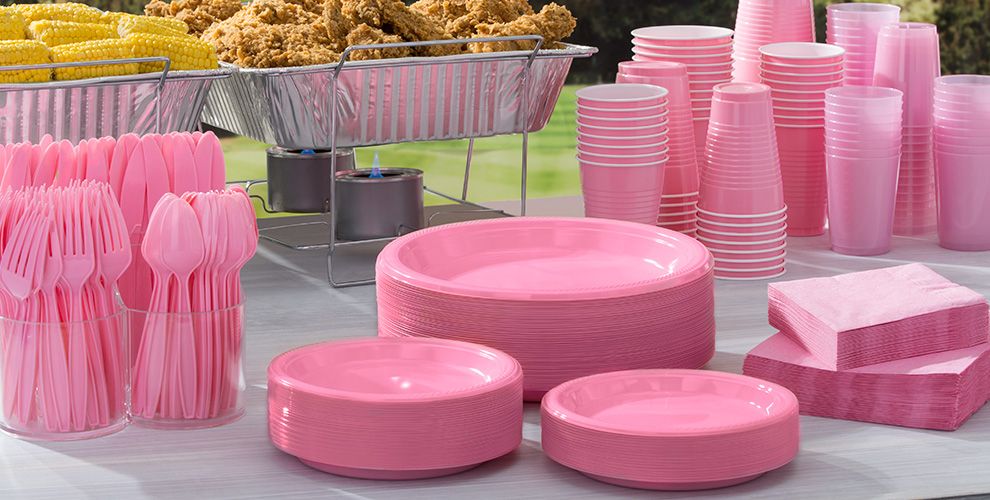  Pink  Tableware Pink  Party  Supplies  Party  City 