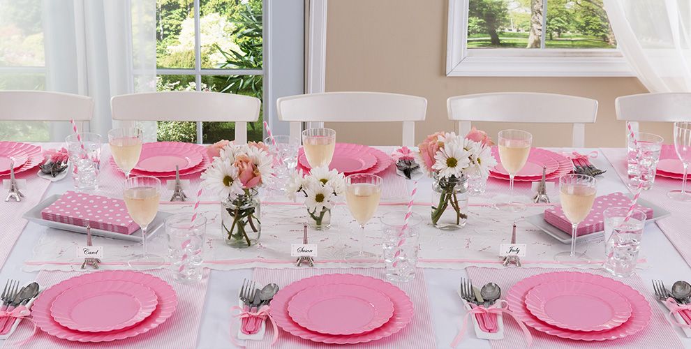 Pink Tableware Pink Party Supplies Party City