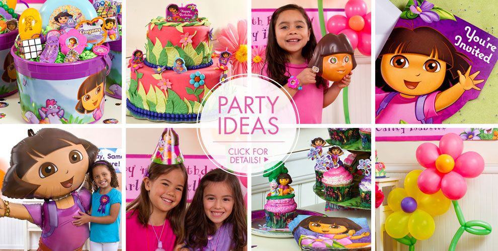 Dora the Explorer Party Supplies - Dora Birthday Ideas - Party City