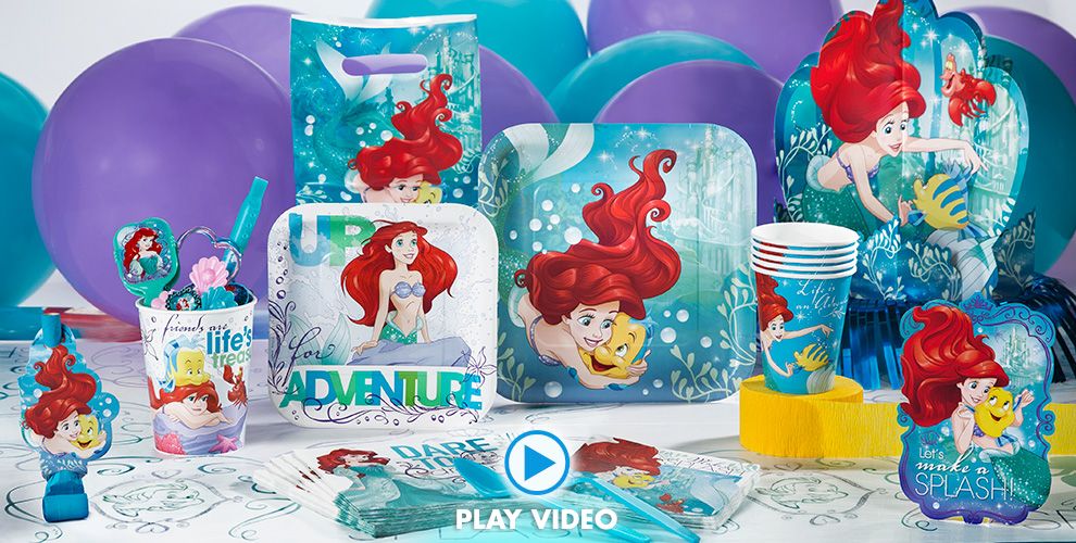 Little Mermaid Party Supplies Little Mermaid Birthday Party City