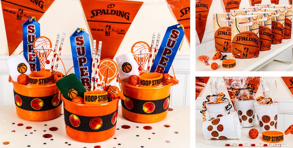Basketball Party Favors Whistles, Bounce Balls, Paddle Balls & More