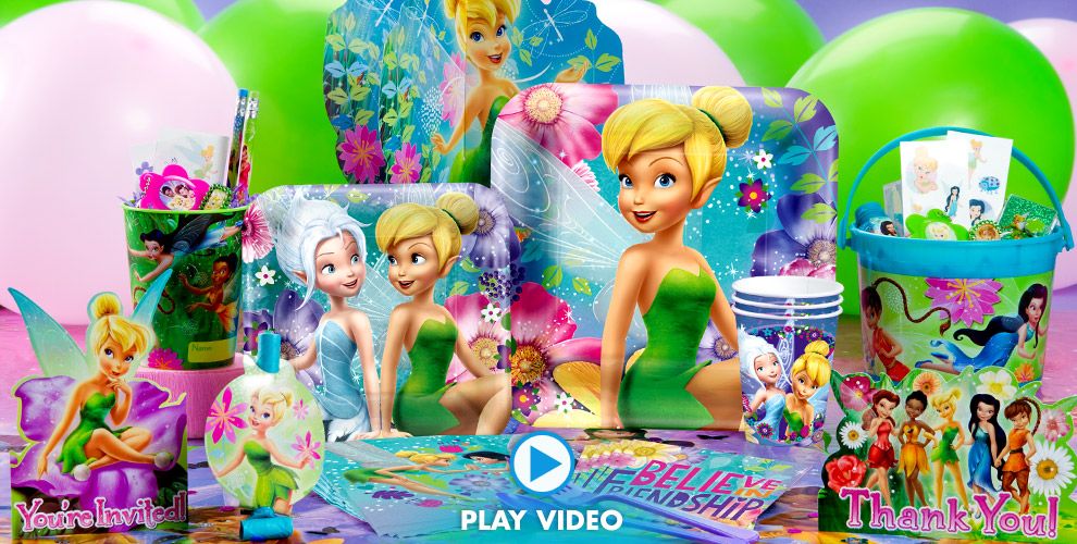 Tinkerbell Party Supplies - Tinkerbell Birthday Ideas | Party City
