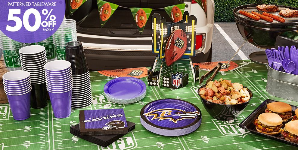 NFL Baltimore Ravens Party Supplies, Decorations & Party Favors Party