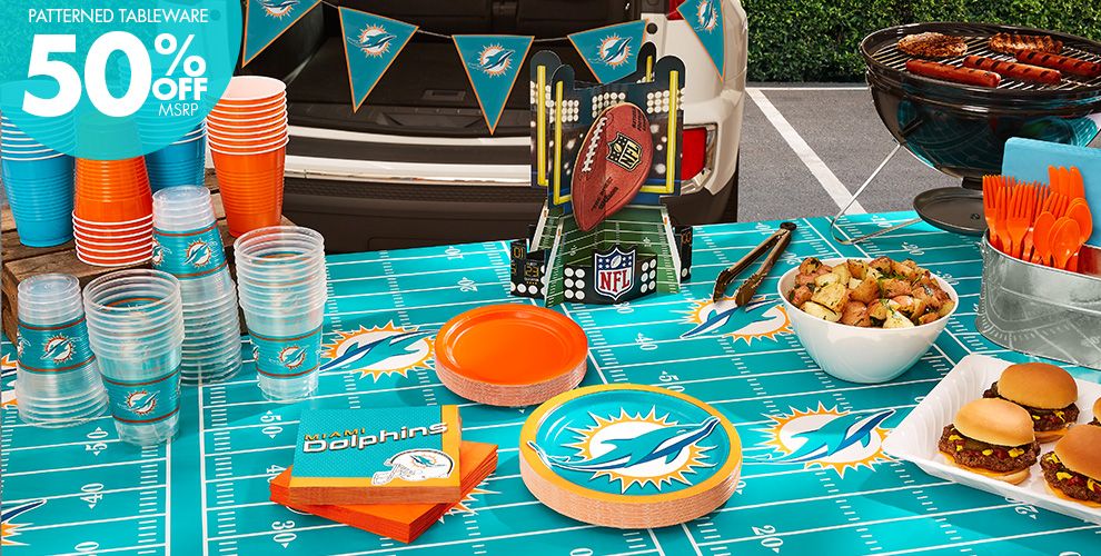 NFL Miami Dolphins Party Supplies | Party City