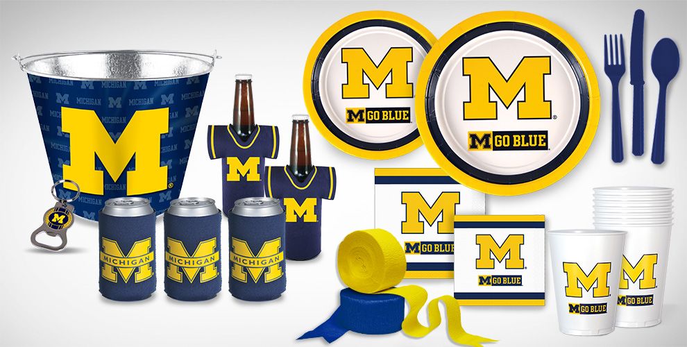  Michigan  Wolverines Party  Supplies  Party  City