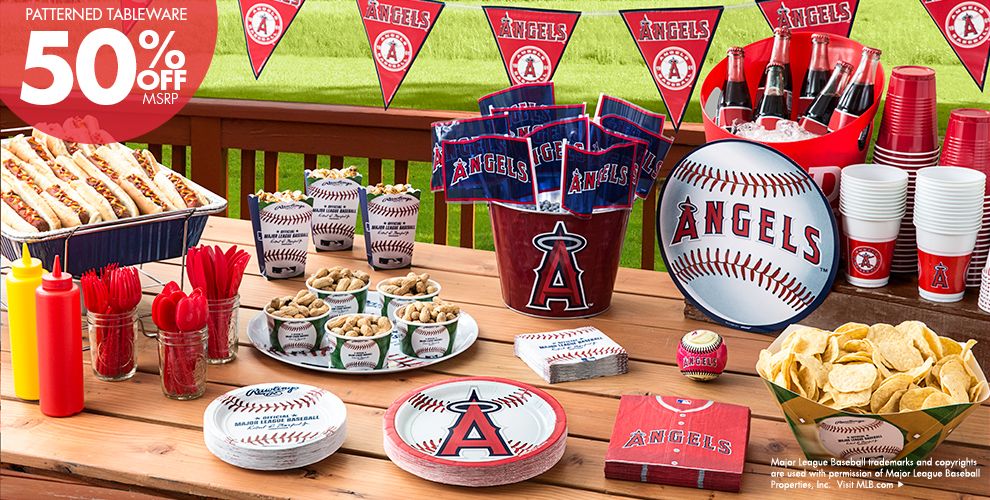 MLB Los  Angeles  Angels Party  Supplies  Party  City