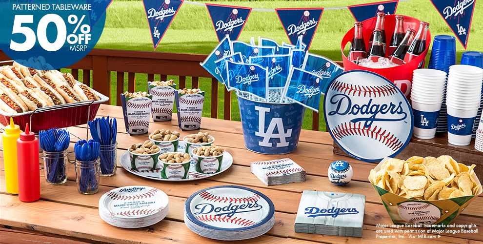 MLB Los Angeles Dodgers Party Supplies  Party City