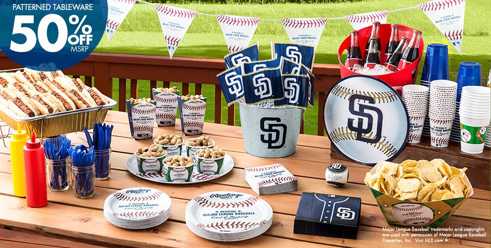 MLB San  Diego  Padres Party  Supplies  Party  City