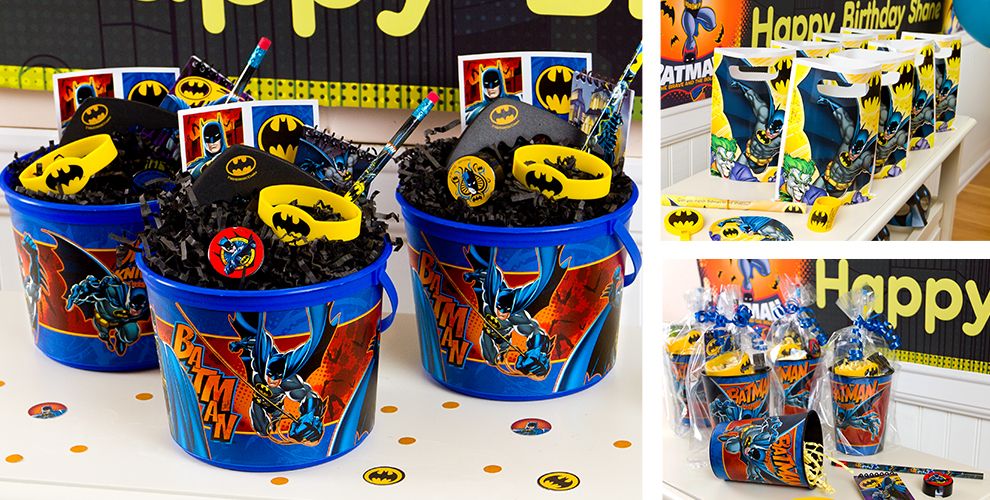 Batman Party Favors - Tattoos, Wristbands, Toys, Games & More - Party City