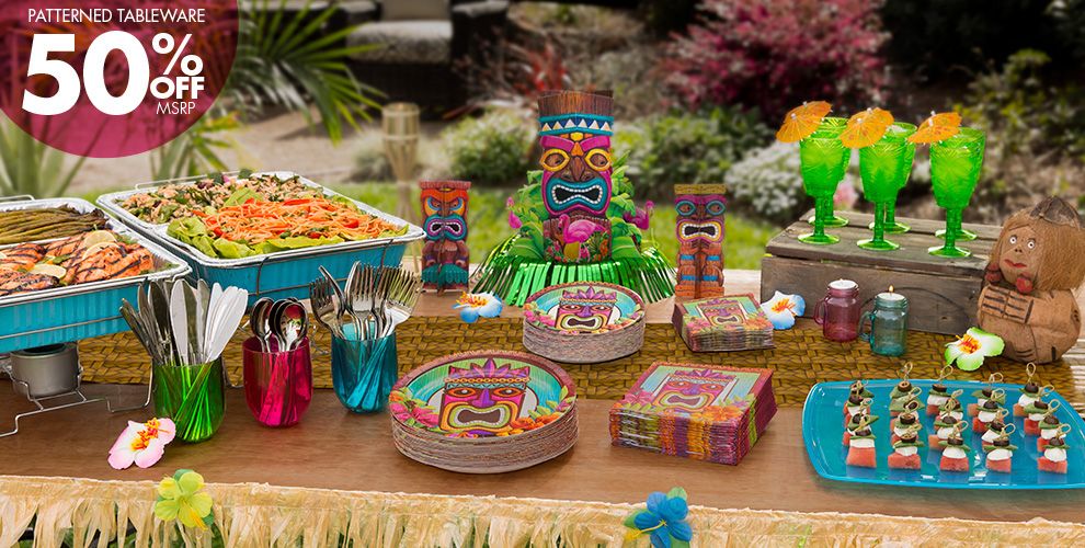 Tiki Party Theme Tiki Party Supplies & Decorations Party City
