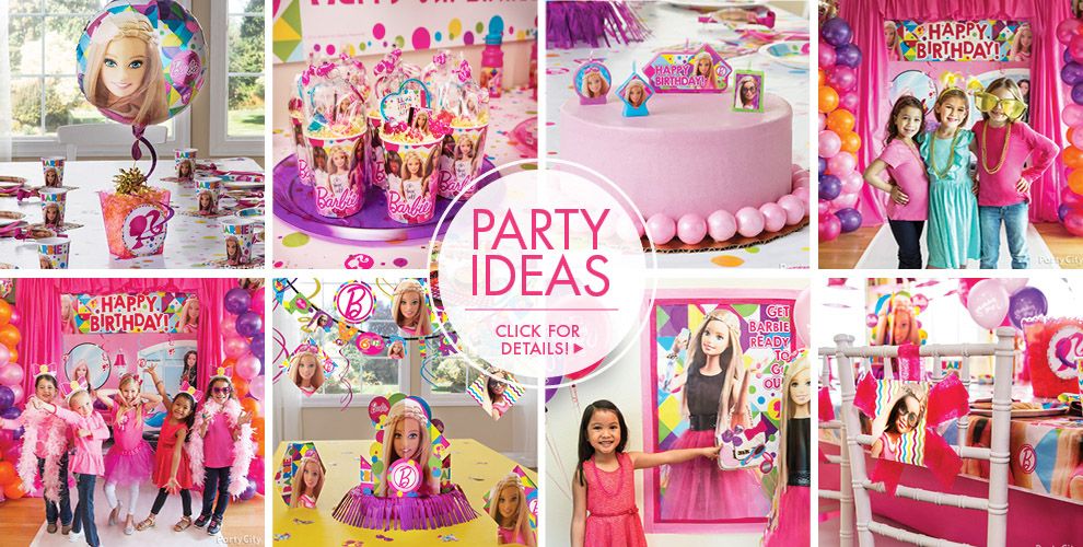 party city barbie theme