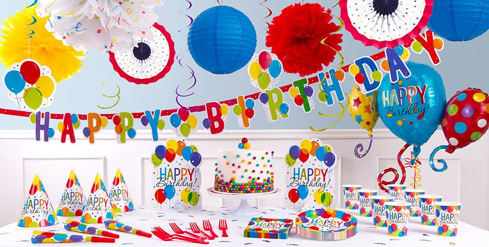 Rainbow Balloon Bash Birthday  Party  Supplies  Balloon 