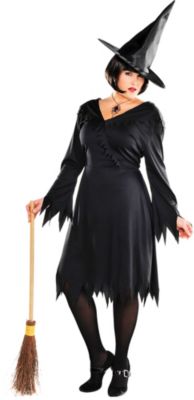 black witch dress plus size