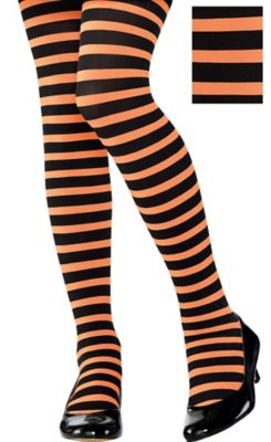 orange infant tights