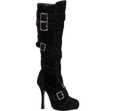 black knee high boots size 8