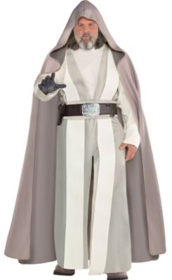 Adult Luke Skywalker Costume Plus Size Star Wars 8 The Last Jedi Party City