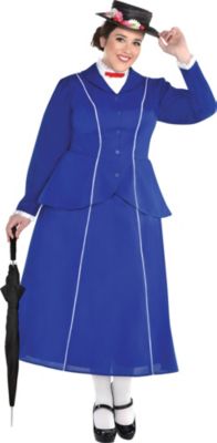 mary poppins fancy dress plus size