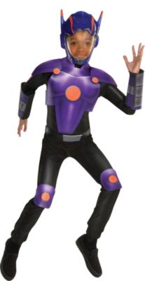 Big Hero 6 Red Baymax Costume Boys Jumpsuit Mask Shoulder Pads Wings