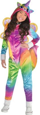 Girls Felicity Costume Rainbow Kitty Unicorn Party City