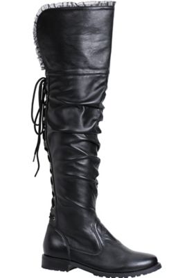black pirate boots
