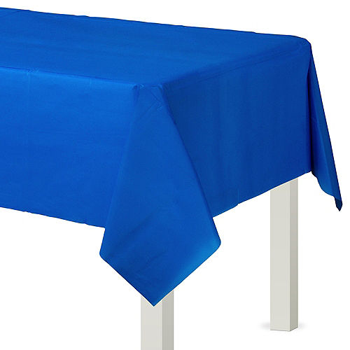 China Gift Expressions 10-Pack 54 Inch Royal Blue x 108 Inch Premium Disposal Rectangle Plastic Table Cover