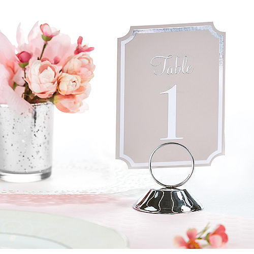 Transparent Light Blue eBuyGB Pack of 10 Wedding Name Table Setting Marker Place Card Holder