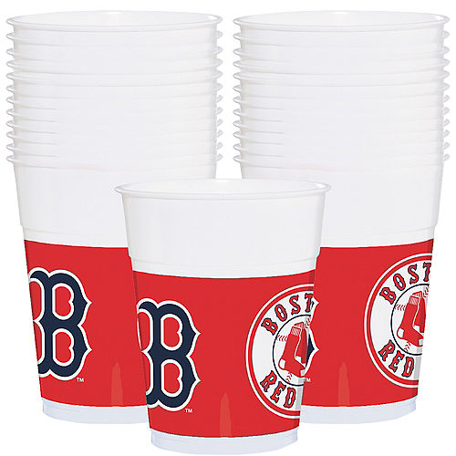 Set of 2 Boston Red Sox 3 Liter Reusable Plastic Snack Buckets!