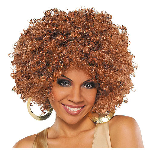 Costume Culture Unisex-Adults Economy Afro Wig Brown One Size