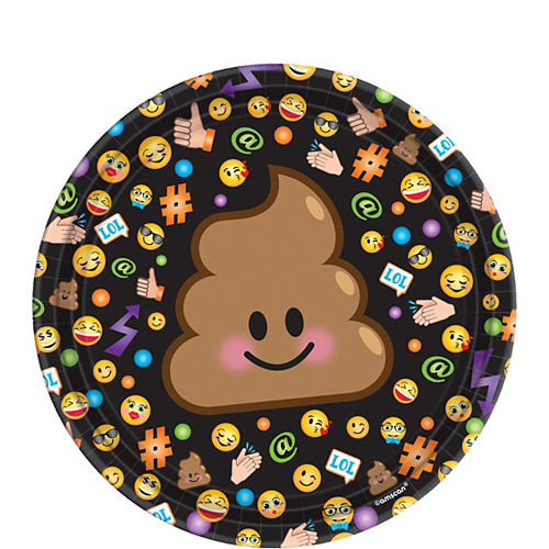 8ct Celebration Emoji Dinner Plates