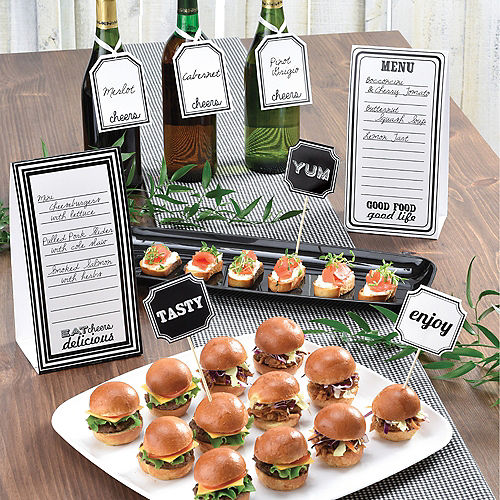 Enjoy Buffet Table Decorating Kit 12pc, Food Buffet Table Decorations