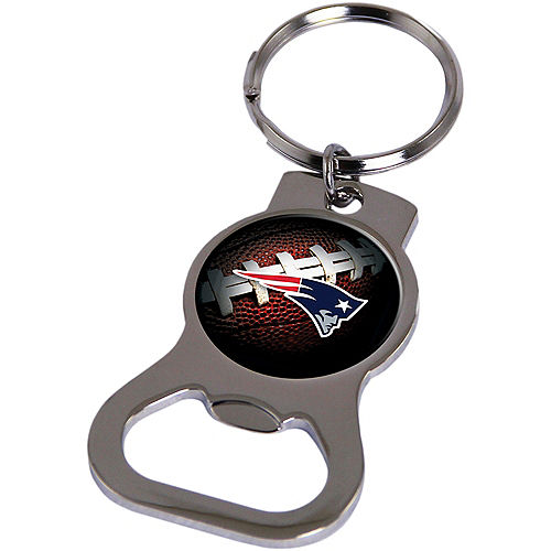 New England Patriots Bottle Opener Keychain 1 1/4in x 2 1/2in 