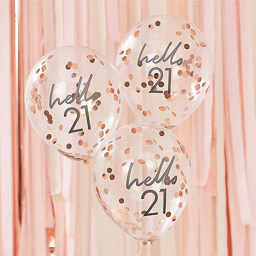 Neon Candy 30th Birthday Decoration Kit Banner Bunting Confetti Rose Gold Him Her Men Women